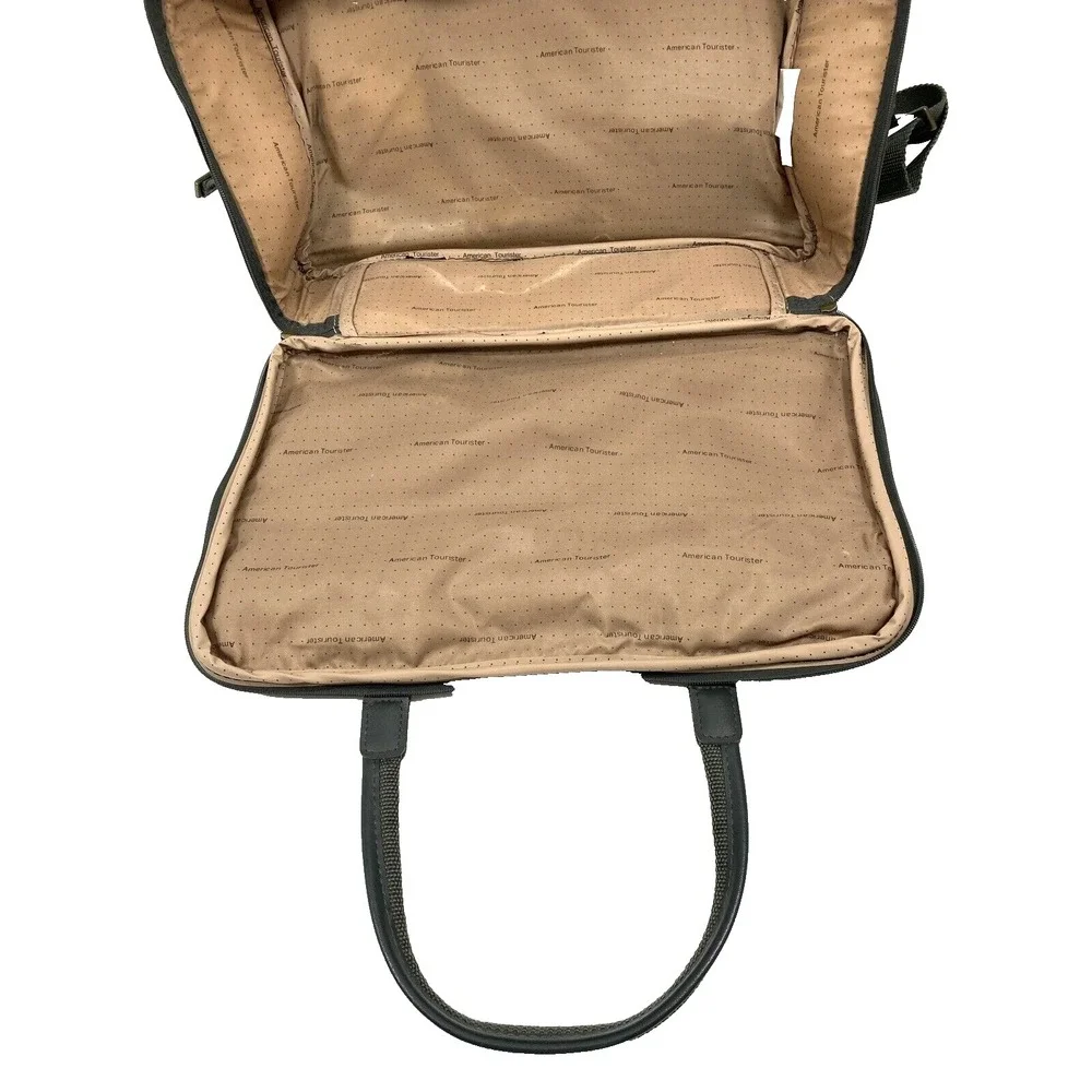 American Tourister Carry On Soft Side Overnight Luggage Tote Olive Color w/Strap